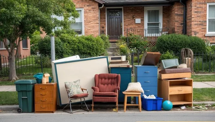 Furniture on curbside